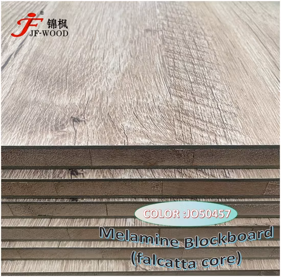 ISO9001: 2008 Falcatta Nudo Nudo Impiallacciato Naturale Rovere Rosso Bb Pannello listellare laminato resistente all'umidità laminato melaminico